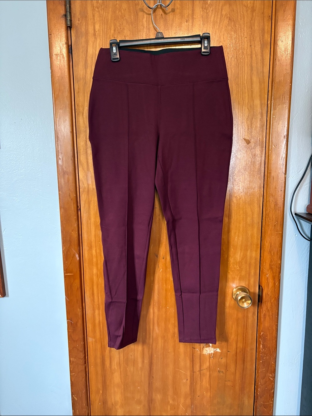NWOT Nine West Wine High-Waist Ponte Leggings - Size L